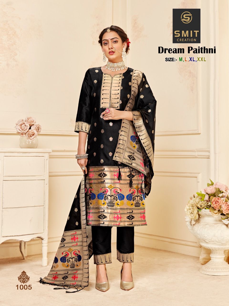 Smit Dream Paithni Heavy Designer Wholesale Readymade Suits Catalog
